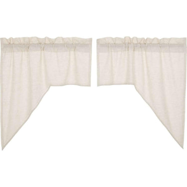 Simple Life Flax Natural Swag Curtain Set of 2 36x36x16 - The Fox Decor
